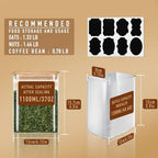 D2scrma 37oz/1.2Qt Rectangle Glass Storage Containers with Lids 4-Pack - Image 2
