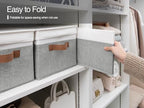 StorageWorks Fabric Storage Bins with Lids, Closet Storage Bins - Image 4