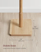 VASAGLE Solid Wood Coat Rack, Free Standing, 8 Hooks, 3 Height Options - Image 5