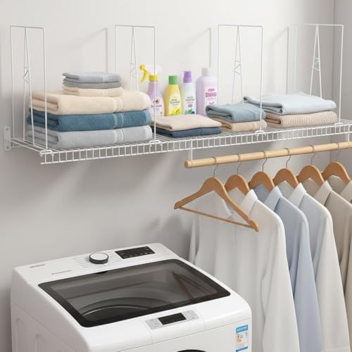 Wire Shelf Dividers, White, 12" Deep, 16" Height, 8 Pack - Image 6