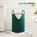 Artfeel Laundry Basket,Woven Cotton Rope Laundry Hamper,100L for Decorative Storage of Dirty Clothes,Toys and Blankets in Bathroom,Baby Room and Living Room - Image 5