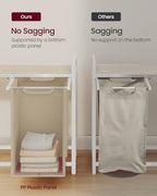 VASAGLE Laundry Hamper with Shelf, 2 Pull-Out Bags, 2 x 12.1 Gallons (46 L) - Image 5