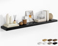 RICHFOCUS 72Inch Floating Shelves for Wall 1Pack, Black, 8" Deep by RICHFOCUS