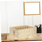 Desktop Storage Organizer Wood Multi-Purpose Shelf for Office Files - Image 4