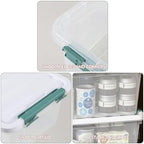 4-Pack 20 Quart Storage Bins with Lid, Clear - Image 3