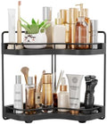 2-Tier Corner Bathroom Counter Organizer, Larger Size, Black by Unknown