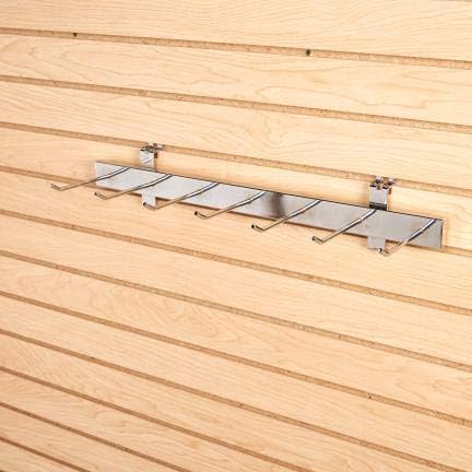 SSWBasics-Chrome Tie Rack and Belt Rack - Pack of 2-7 Hook Fit - Image 3