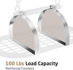 KES 34 Inch Heavy Duty Chrome Hanging Pot Rack Ceiling Mount, Oval Pot and Pan Hanging Rack, Pan Hanger for Kitchen Storage Organizer with 20 S Hooks (For 16" and 24" Ceiling Joist), KUR221S85-CH - Image 6