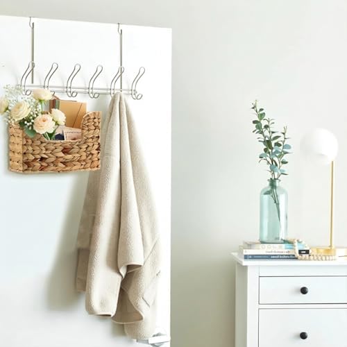 BTSKY Woven Magazine Holder, Hanging Water Hyacinth Mail Baskets for Wall - Image 6