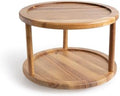 Smart Design 2-Tier Acacia Turntable Lazy Susan by PROMART