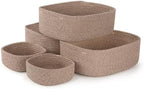 Storage Baskets for Shelves, 5 Pack, 2 Sizes Organizer Bins by Unknown