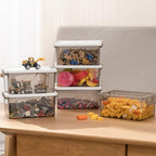 Citylife 10Packs 1.3Qt Small Storage Bins with Lids,Stackable Clear - Image 4