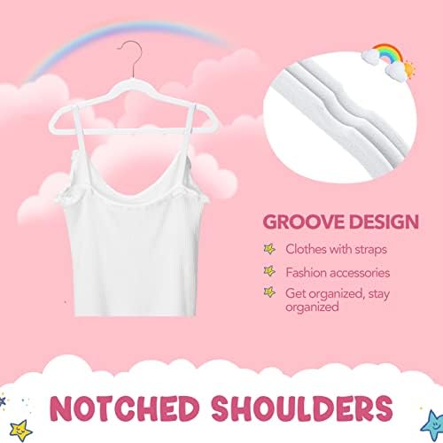 HOUSE DAY Velvet Kids Hangers 120 Pack, Premium Children Hangers for Closet - Image 4