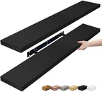 Sorbus Floating Shelves for Wall Storage (35 Inch, 2 Pack, Black) by Sorbus