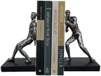 Abstract Sculpture Book Ends Decorative Bookends for Shelves, Modern Figure Bookends for Bookshelf Decor, Decorative Book Stoppers for Home Office Library by Dwelloria