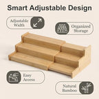JinDoWin Spice Rack Organizer for Cabinets,Countertop & Pantries,2 Pack - Image 6