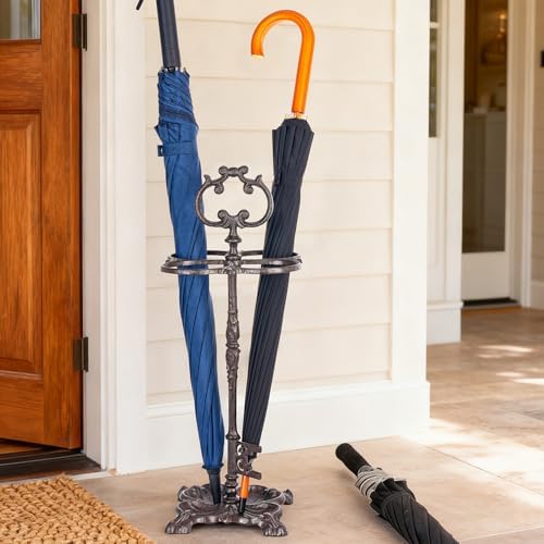 Sungmor Vintage Cast Iron Umbrella Stand - 23.7 Inches Tall - Image 6