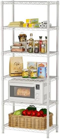 Golpart 6Tier Adjustable Storage Shelves Metal Wire Shelving Standing Shelf by Golpart