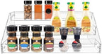 PMMASTO 3-Tier Clear Acrylic Spice Rack Organizer for Cabinet Countertop by PMMASTO