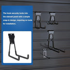 NeatiEase 20 PCS Slatwall Accessories Kit for Garage Rooms Shops Storage Organizing Display, Slat Wall Accessory Includes 18 PCS Multisized Heavy Duty Slatwall Hooks and 2 Pack Velcro Straps - Image 3