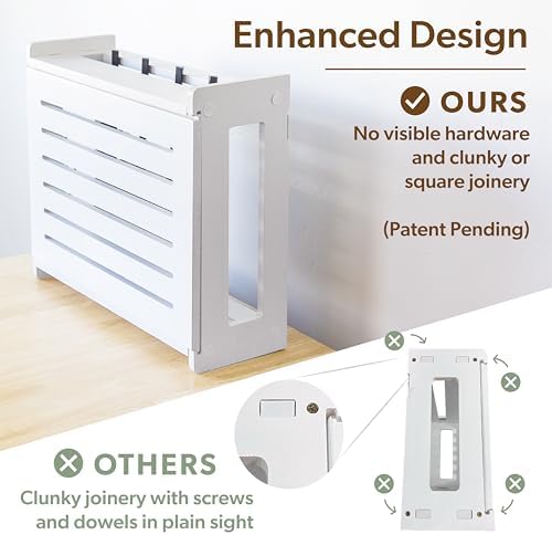 WiFi Router Storage Cabinet Router Box Hider WiFi Box Hider Shelf Cover - Image 5