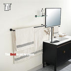 JQK Double Towel Bar Black, 39 Inch 304 Stainless Steel Thicken 1mm Towel Rack for Bathroom, Bath Towel Holder Matte Black Wall Mount, Useable Length 36 Inch, TB100L36-PB - Image 4