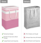 HomeHacks 2 Pack Laundry Baskets, Laundry Hampers Bags (Blue+Pink 75L) - Image 3