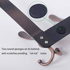 WEBI Over The Door Hook,Door Hanger Hook Rack with 5 Tri Hooks for Hanging,Over Door Towel Rack Door Coat Hanger Door Coat Rack for Bathroom,Behind Back of Door,Antique Copper,2 Packs - Image 5