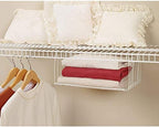 ClosetMaid Hanging Mesh Storage Basket, White, 18 in, 2-Pack - Image 4