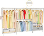 Golpart Heavy Duty Clothing Rack with Adjustable Shelves Clothes Wardrobe by Golpart
