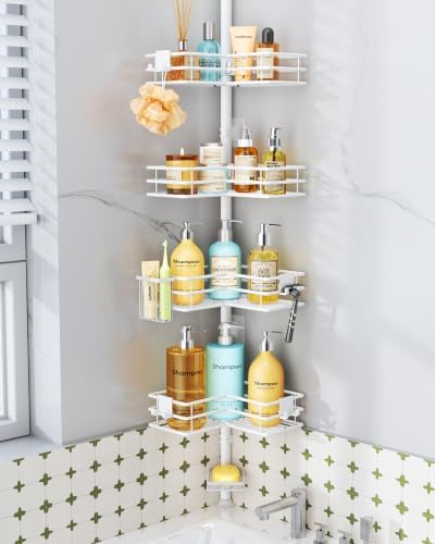 HapiRm Corner Shower Caddy Organizer - Shower Rack with Toothbrush Holder by HapiRm