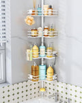 HapiRm Corner Shower Caddy Organizer - Shower Rack with Toothbrush Holder by HapiRm