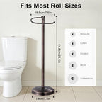 Bronze Toilet Paper Holder Free Standing，Stainless Steel - Image 4