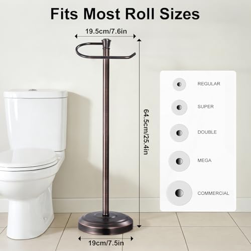 Bronze Toilet Paper Holder Free Standing，Stainless Steel - Image 4