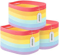 ECDYQXVU 15x10x9 Inch Woven Cotton Rope Storage Basket, 3 Pack by ECDYQXVU