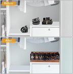 Belt organizer, 7 compartment belt holder belt hanger closet and belt organizer for drawer,belt rack, belt storage organizer, belt hangers for men and women (Acacia wood) - Image 4