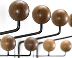 SHISEDECO Classic Mid Century Modern Home Hang it All Coat Rack Dark Walnut - Image 6