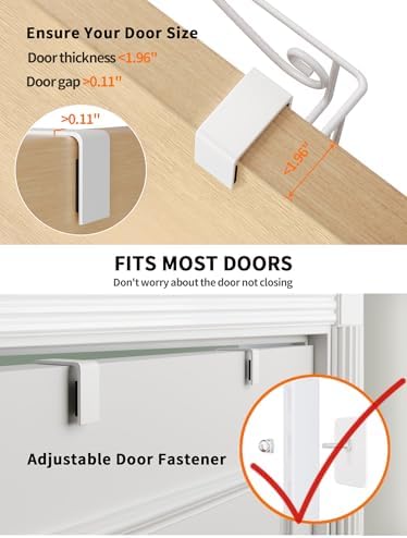 9-Tier Over Door Pantry Organizer, Metal Hanging Storage for Kitchen - Image 4