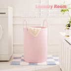 Artfeel Laundry Basket,Woven Cotton Rope Laundry Hamper,100L for Decorative Storage of Dirty Clothes,Toys and Blankets in Bathroom,Baby Room and Living Room - Image 5