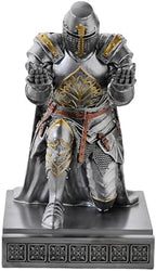 Medieval Templar Vanguard Officer Knight Pen Holder Desk Organizers Silver - Image 4