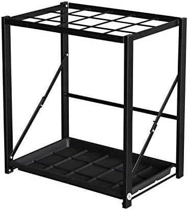 Folding Umbrella Storage Stand Rack Holder Organizer Free Standing Industrial Umbrella Rack for Entryway Home Commercial Office Hotel Entry Hallway Patio Décor with Removable Drip Tray - Image 5
