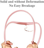 VECELO Premium Velvet Clothes Hangers Suit Heavy Duty (60 Pack)-Non Slip & Space-Saving with 8 Finger Clips & Tie Rack Excellent for Men and Women,Pink - Image 2
