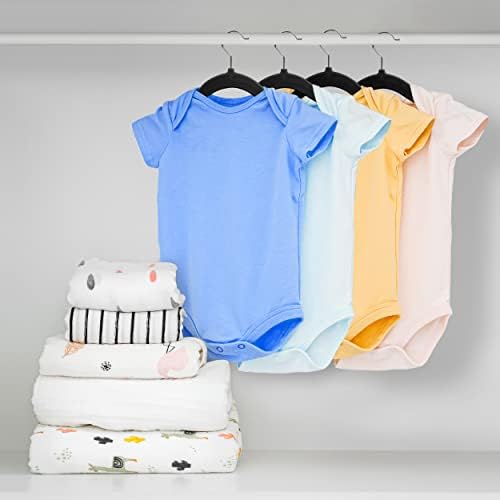 Utopia Home Kids Velvet Hanger 150 Pack – 11" Premium Baby Hangers - Black - Image 5