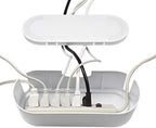 D-Line Small White Cable Management Box and D-Line White Cable Tube Bundle … - Image 2