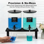 Glass Laundry Detergent Dispenser for Laundry Room Organization-Black - Image 6