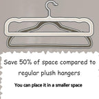 30 Pack Velvet Pants Hangers Beige - Image 7