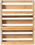 Lipper International 8840 Bamboo 3-Tier Spice Rack, 2.75-inch Depth Accommodates many Types of Spice Jars by LipperInternational