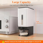 Lifewit Rice Container 28 Lbs, One-Press Dispenser with Measuring Cup - Image 3