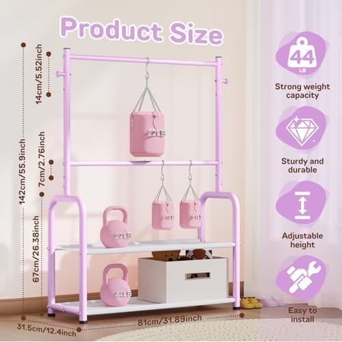 Kids Clothing Rack 2 Tier Baby Closet Toddler Dress up Racks - Image 4