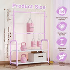 Kids Clothing Rack 2 Tier Baby Closet Toddler Dress up Racks - Image 4
